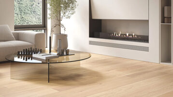 Barlinek engineered hardwood oak pleasure flooring.