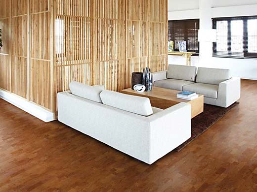 dark color eco-friendly natural cork flooring.