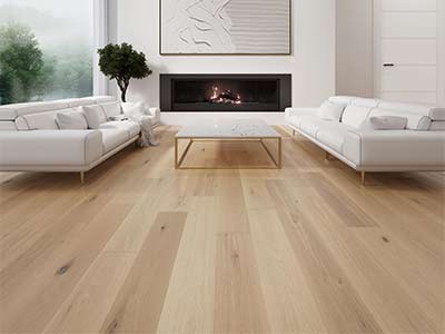 Mirage hardwood flooring blanc collection.