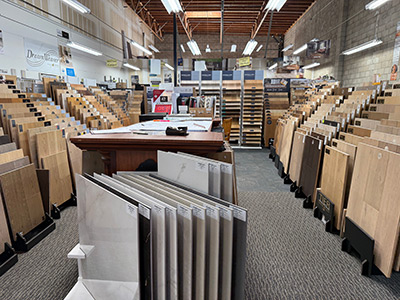 Work table in the showroom.
